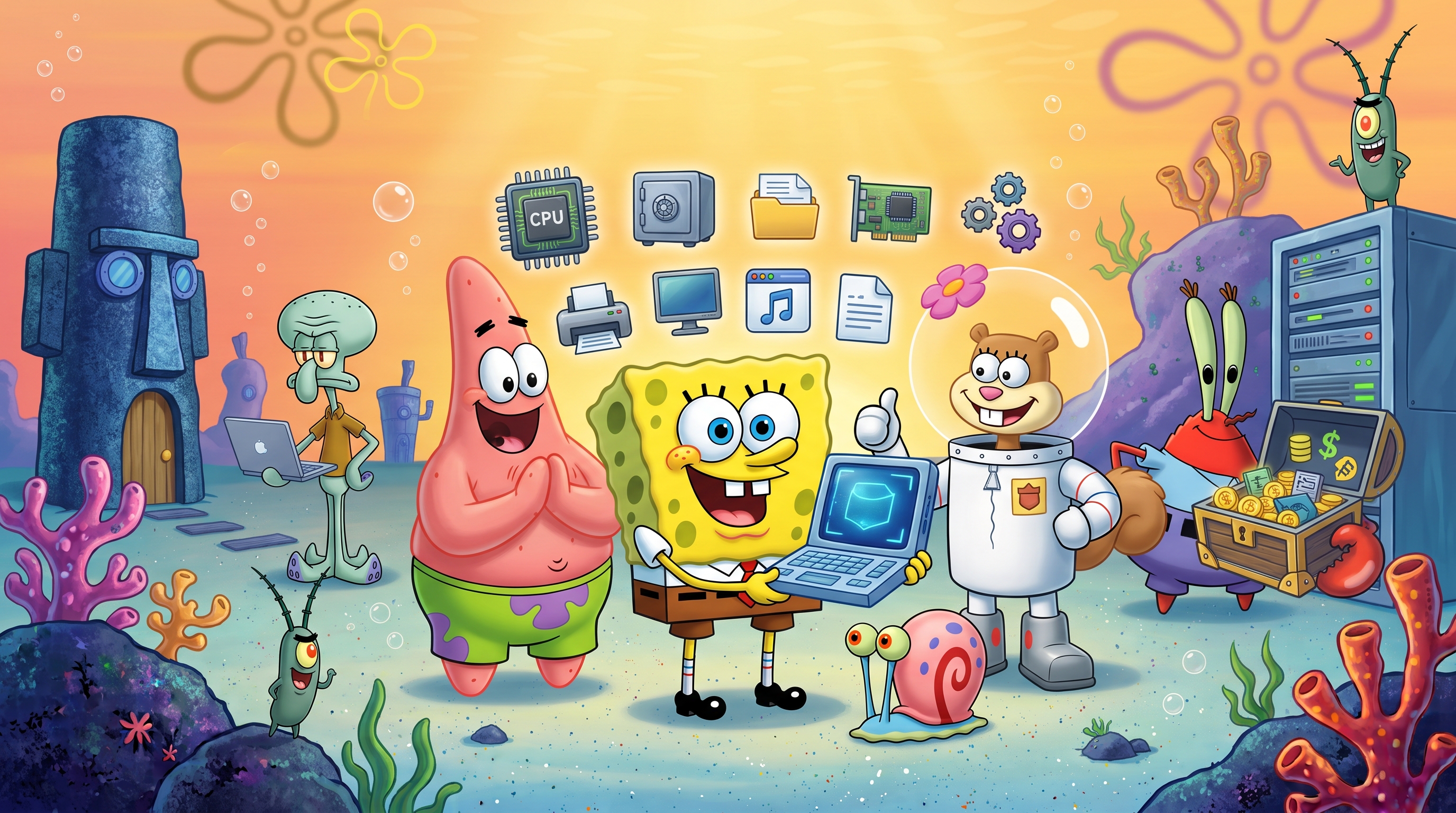 SpongeBob OS Command Center